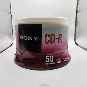 Sony CD-R‎ 50 Disc Pack 700 MB 48x Speed Optical Media Spindle